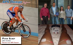 Peter Schep is treated with APS Therapy during his professional cycling career.